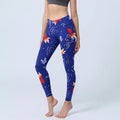 Buddha Stones Goldfish Water Ripples Pattern Print Gym Leggings Women's Yoga Pants