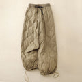 Buddha Stones Winter Curved Lines Warm Women's Ankle-length Pants With Pockets
