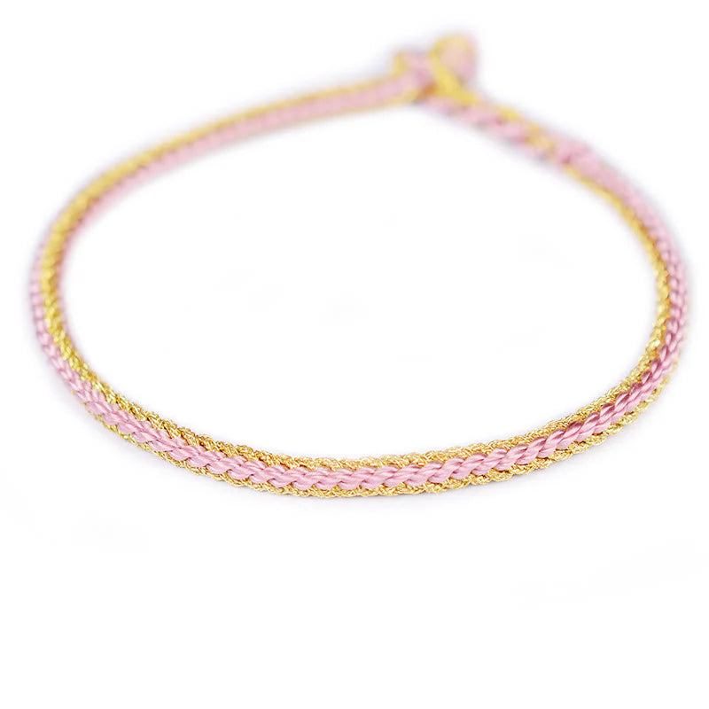 Buddha Stones Two-Color Rope Handcrafted Eight Thread Peace Knot Bracelet (Extra 30% Off | USE CODE: FS30)