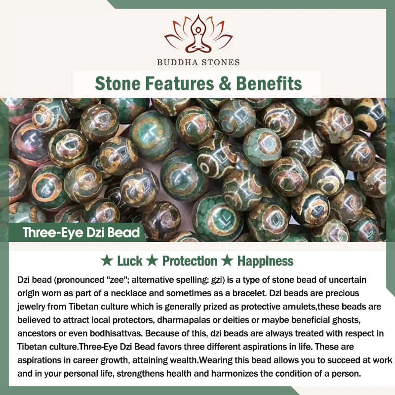 Buddha Stones Tibetan Bone Beads Three-Eyed Dzi Bead Sheep Horn Red Agate Strength Bracelet