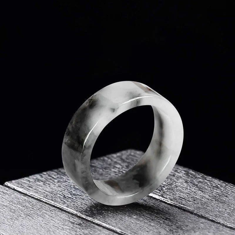 Buddha Stones Jade Prosperity Luck Ring