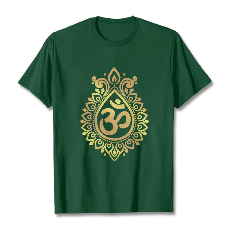 Buddha Stones Water Drop OM Design Tee T-shirt