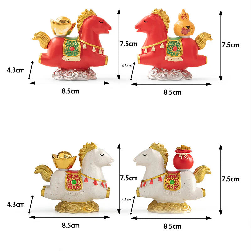 Buddha Stones Chinese Zodiac Year Of The Horse Fu Character Prosperity Home Decoration