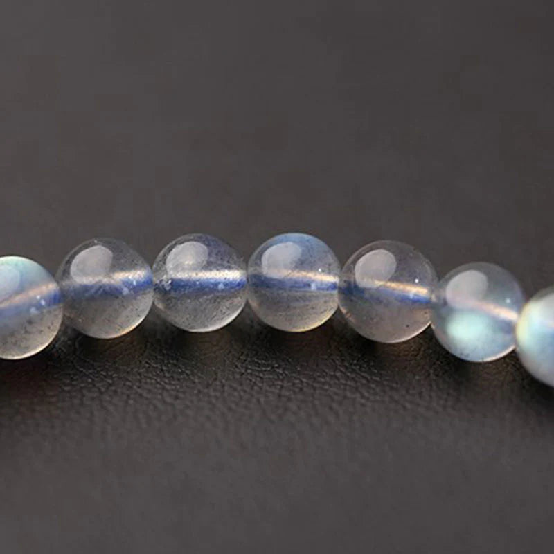 Buddha Stones Natural Moonstone Flower Chram Healing Beads Bracelet