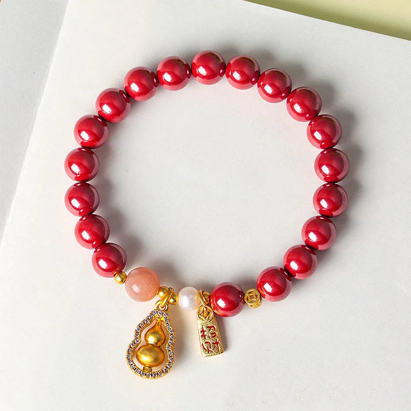 Buddha Stones Cinnabar Blessing Attract Fortune Bracelet