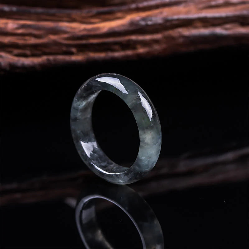 Buddha Stones Jade Prosperity Luck Abundance Ring