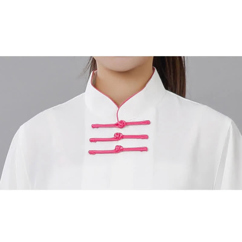 Buddha Stones Lotus Flower Leaf Pattern Tai Chi Meditation Prayer Spiritual Zen Practice Clothing Women's Set (Extra 30% Off | USE CODE: FS30)