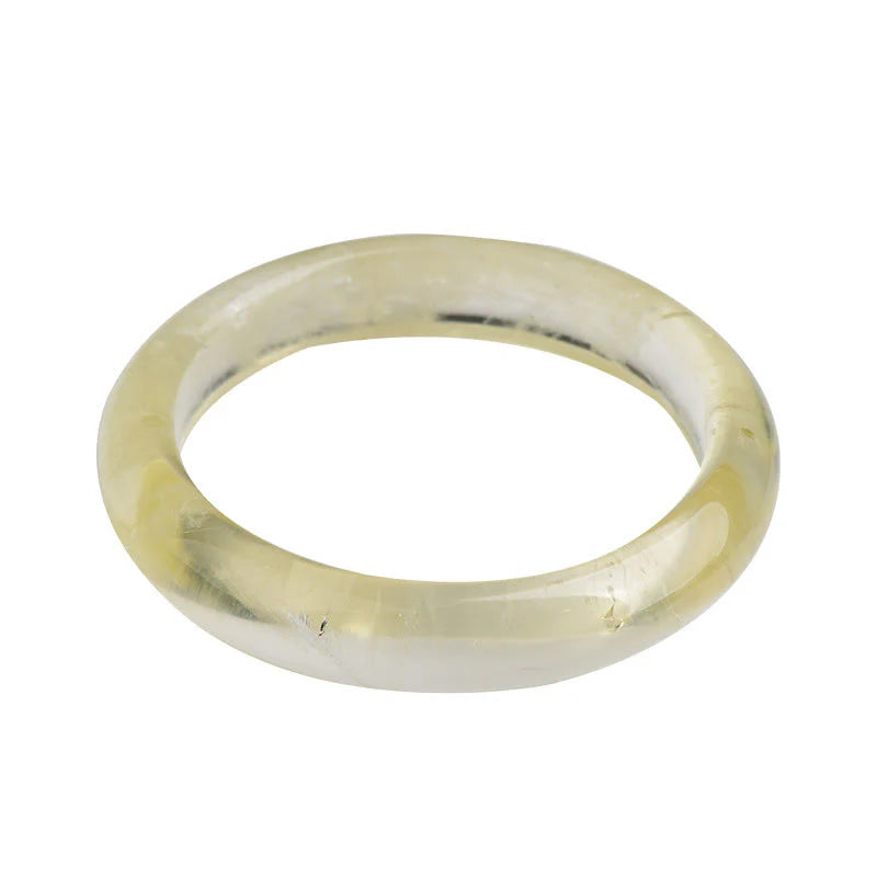 Buddha Stones Natural Citrine Quartz Prosperity Cuff Bangle Bracelet