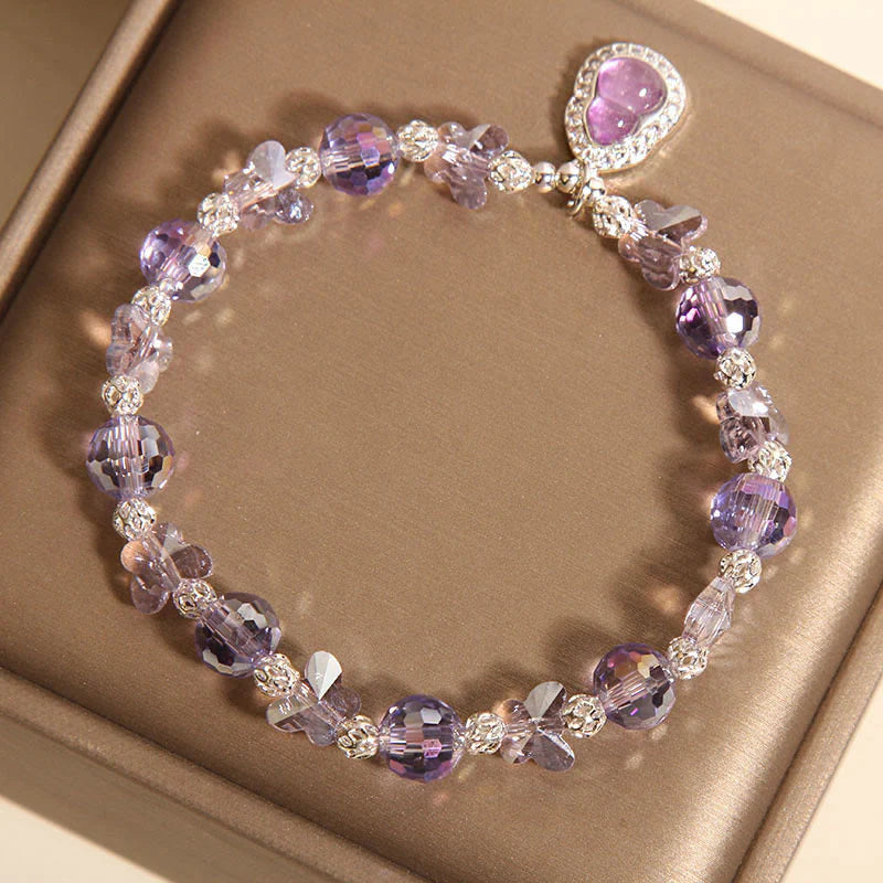 Buddha Stones Butterfly Gourd Amethyst Citrine Labradorite Balance Bracelet