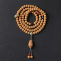 Buddha Stones Bodhi Seed Three-eyed Dzi Bead Buddha Hand Charm Wealth Bracelet