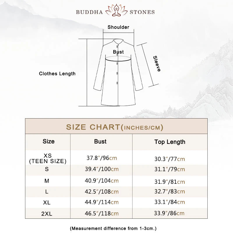 Buddha Stones Auspicious Clouds Embroidery Meditation Prayer Spiritual Zen Tai Chi Qigong Practice Unisex Clothing Set (Extra 30% Off | USE CODE: FS30)