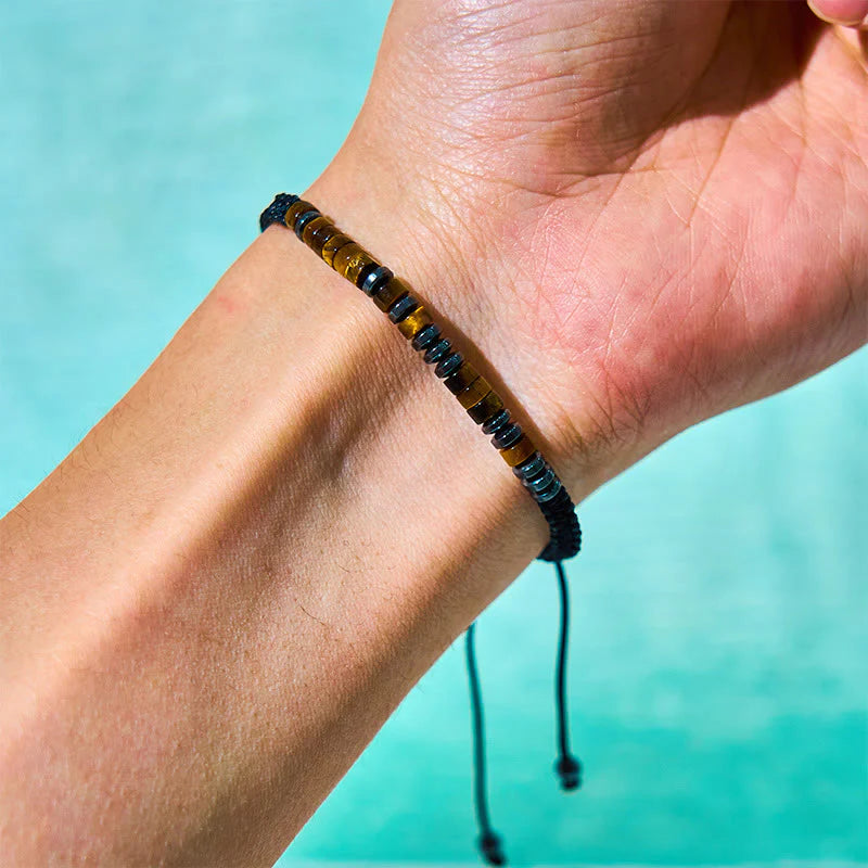 FREE Today: Protection and Strength 3Pcs Tiger Eye Lava Rock Bracelet Set