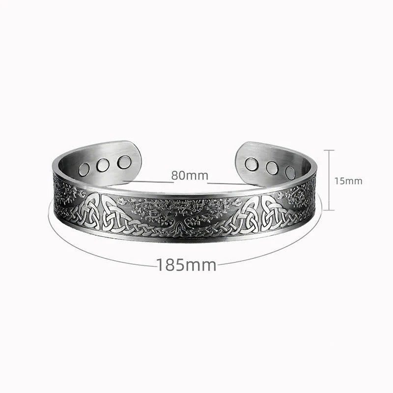 Buddha Stones The Tree Of Life Copper Open Balance Luck Cuff Bracelet Bangle