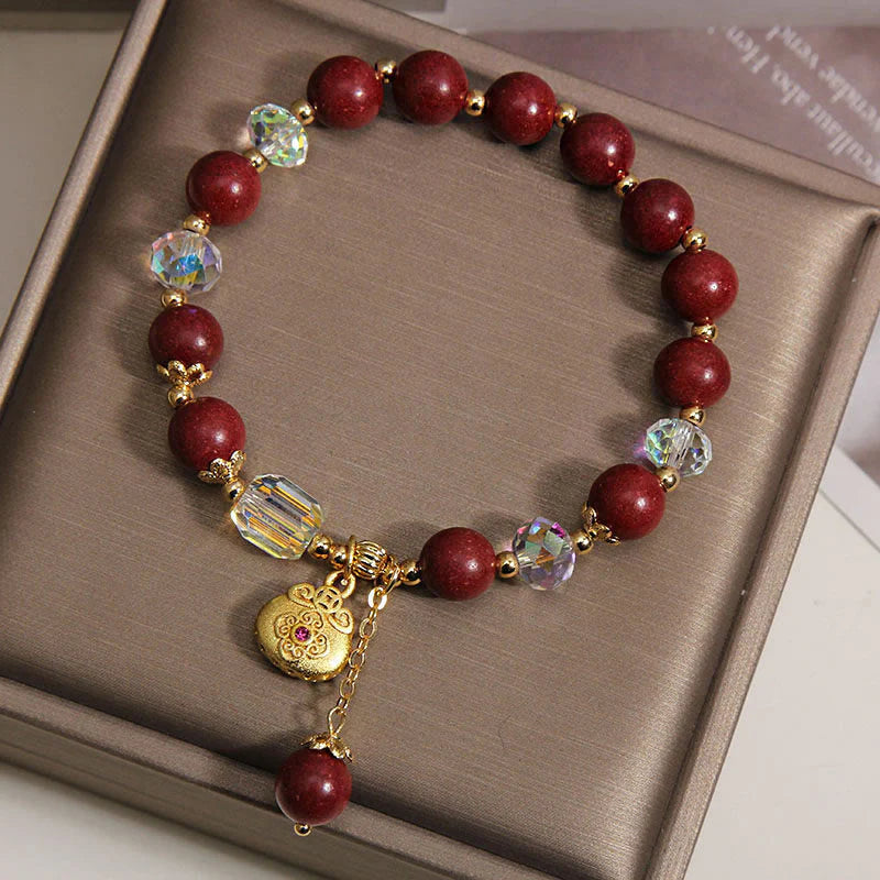 Buddha Stones Sandalwood Lucky Bag Charm Healing Bracelet