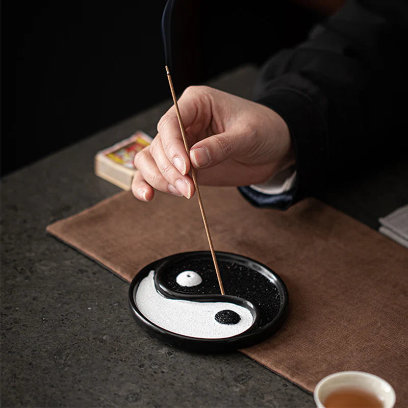Buddha Stones Yin Yang Zen Balance Incense Holder