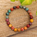 Buddha Stones 108 Mala Beads Mookaite Emotional Growth Bracelet Tassel Necklace Pendant