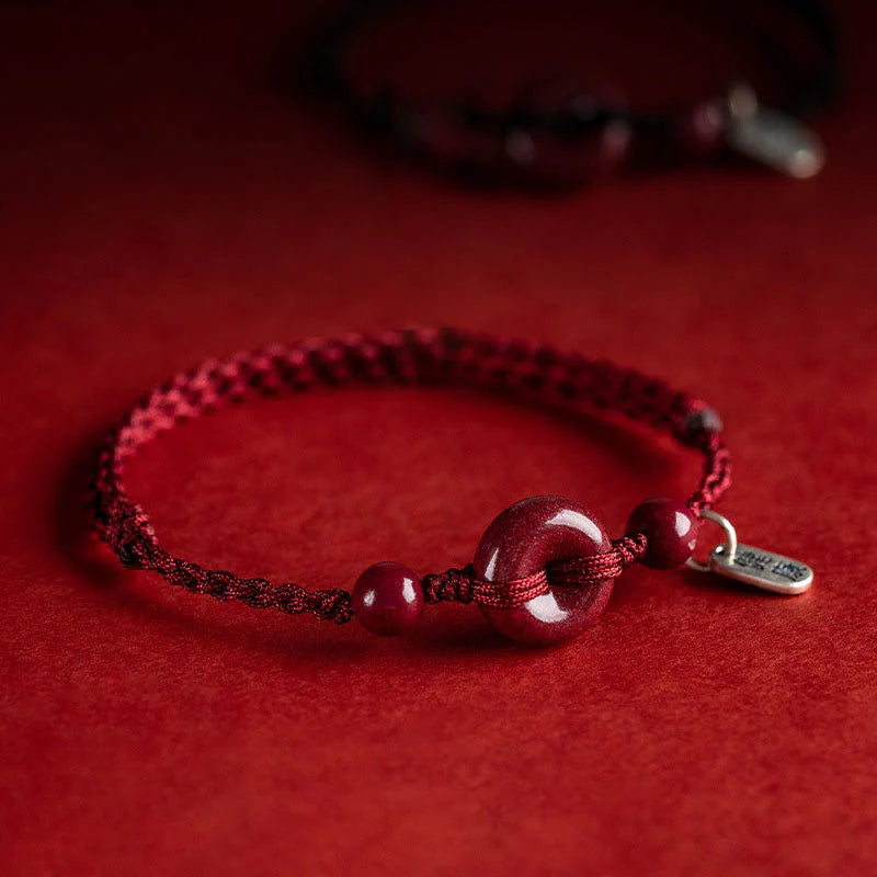 FREE Today: May You Be Healthy and Safe Cinnabar Bracelet Anklet