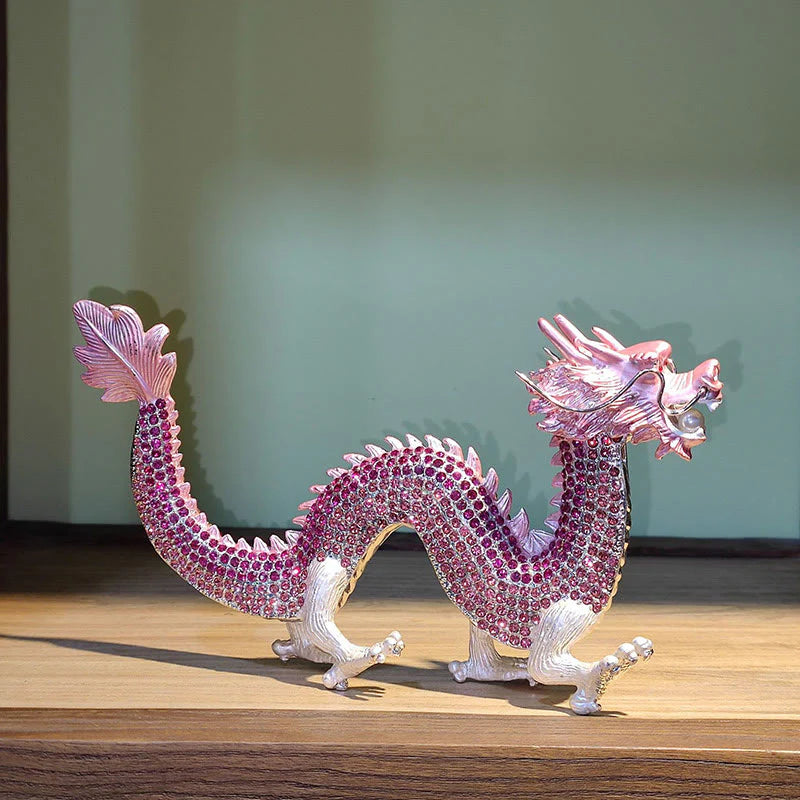 Buddha Stones Handmade Feng Shui Dragon Luck Success Home Decoration