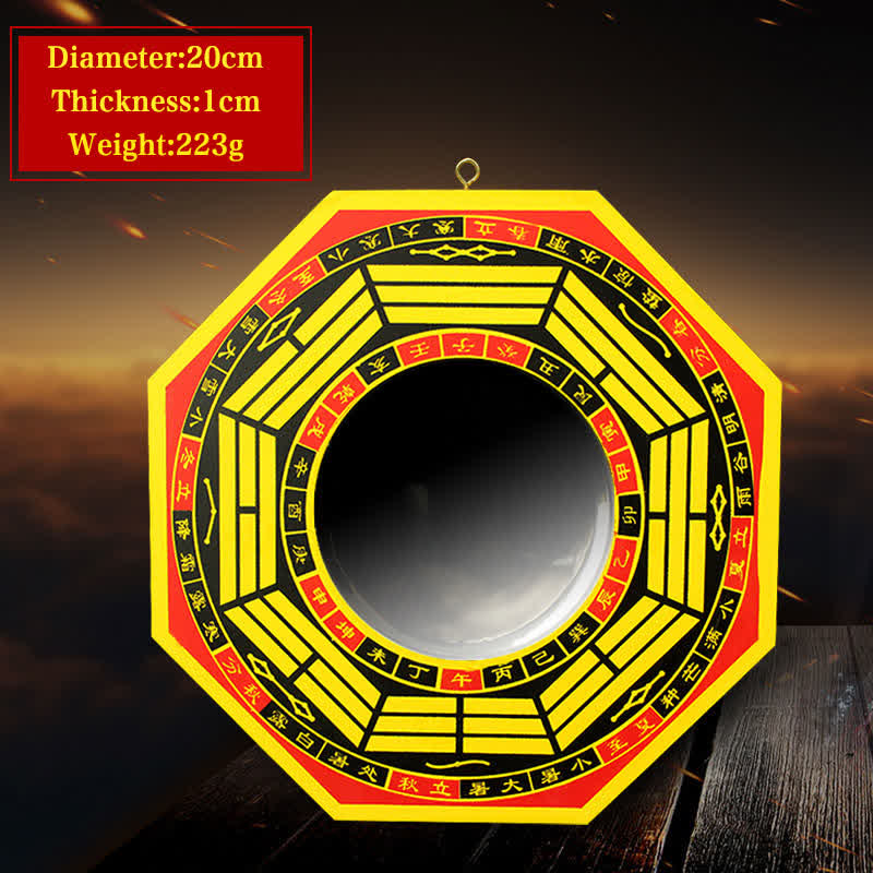 Buddha Stones Feng Shui Bagua Map Balance Living Room Energy Map Mirror