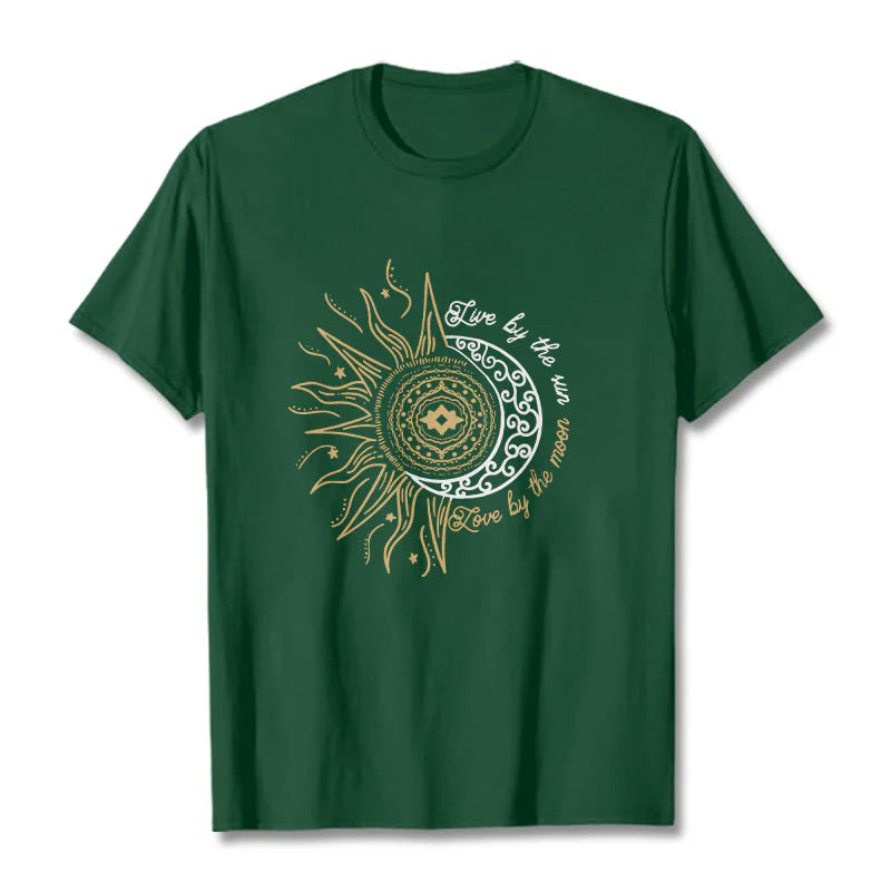 Buddha Stones Live By The Sun Love By The Moon Tee T-shirt