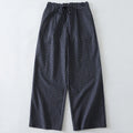 Buddha Stones Casual Plaid Pattern Women's Cotton Wide Leg Pants With Pockets