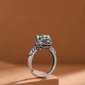 Buddha Stones Lucky FengShui PiXiu Copper Coin Rotatable Ring