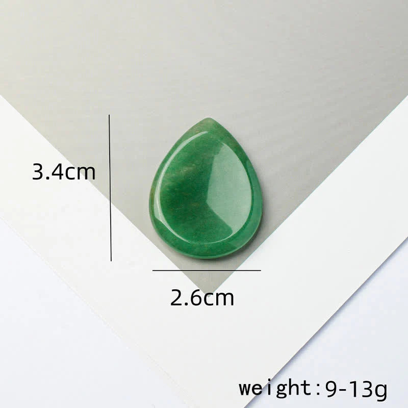 Buddha Stones Teardrop Shape Worry Stone Protection Crystal Decor 34*26*7.8cm