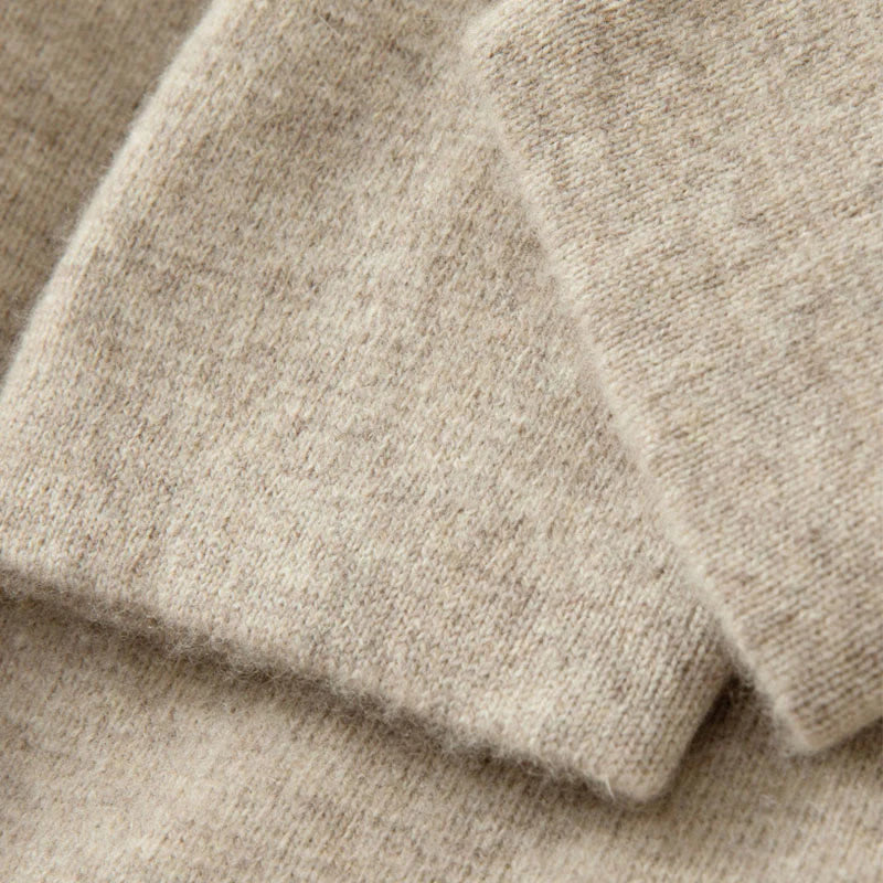 Buddha Stones Winter Solid Color Chinese Frog-Button Men's Wool Long Sleeve Sweater