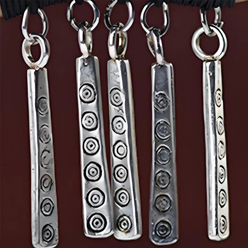 Buddha Stones Silver Tassel Green Sandalwood Soothing Hairpin