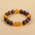 Buddha Stones Natural Phoebe Zhennan Wood Om Mani Padme Hum God Of Wealth Crystal Protection Bracelet (Extra 40% Off | USE CODE: FS40)