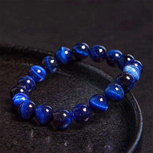 Buddha Stones Blue Tiger Eye Protection Bracelet