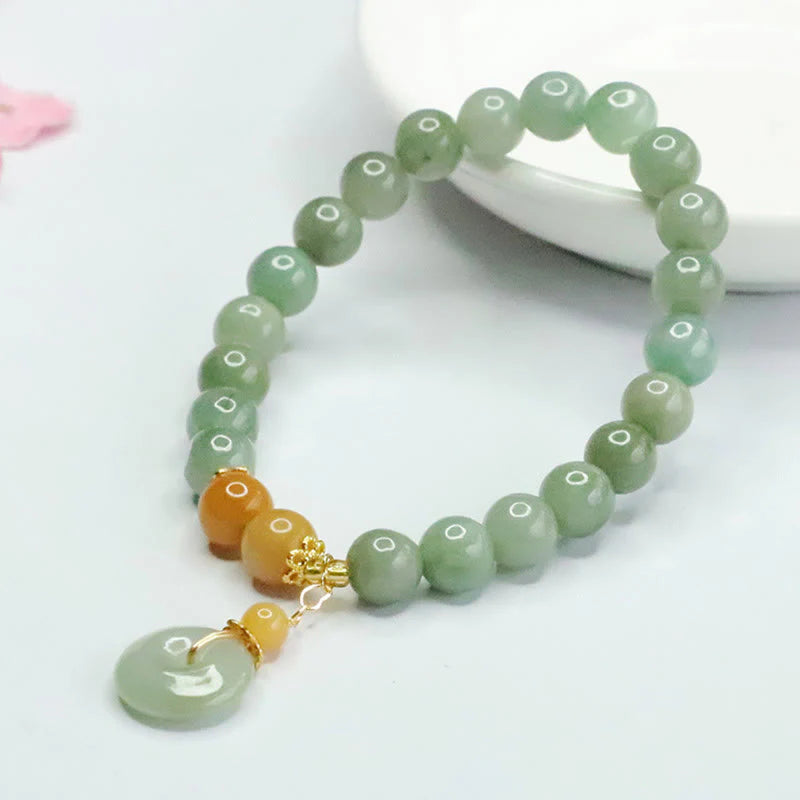 FREE Today: Abundance and Fortune Jade Beads Peace Buckle Bracelet