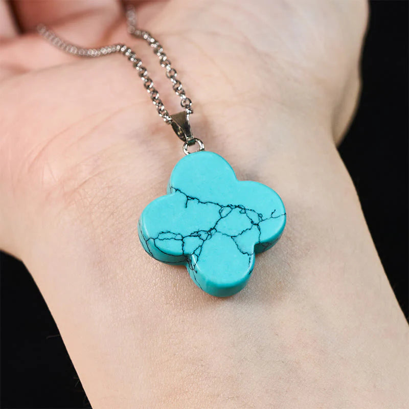 Buddha Stones Various Crystal Green Aventurine Black Obsidian Tiger Eye Plum Blossom Luck Necklace Pendant