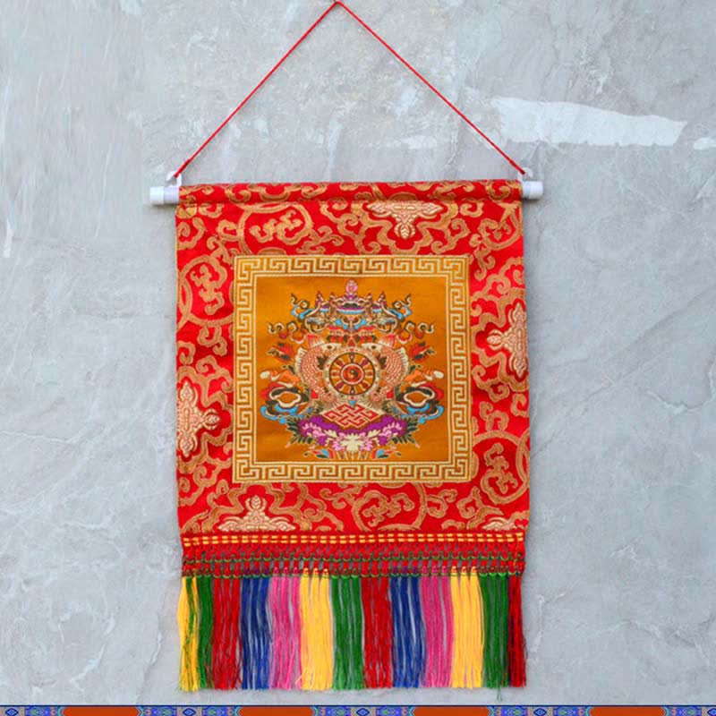 Buddha Stones Vajra Auspicious Symbols Spiritual Power Wall Art