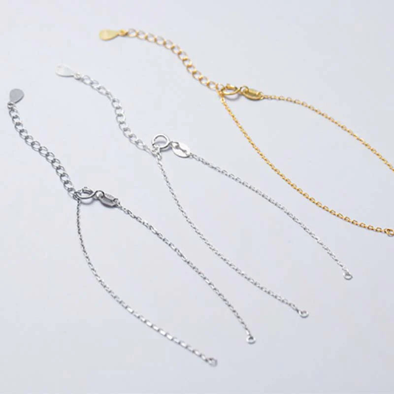Buddha Stones 925 Sterling Silver Semi-finished Chain Blessing Bracelet