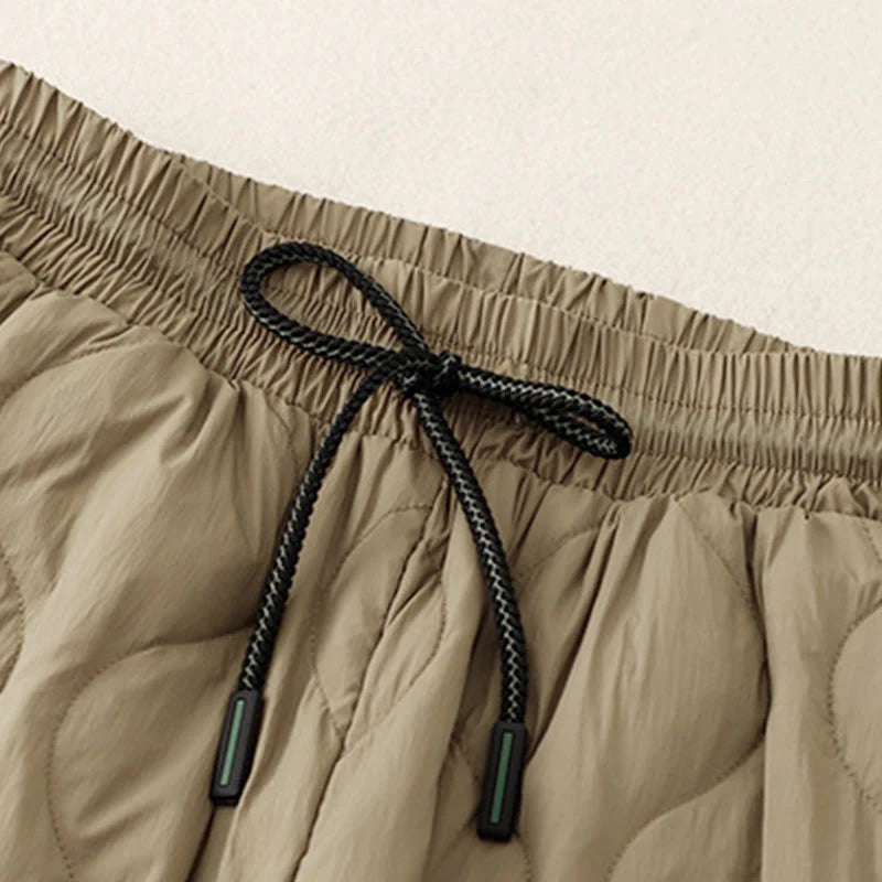 Buddha Stones Winter Curved Lines Warm Women's Ankle-length Pants With Pockets