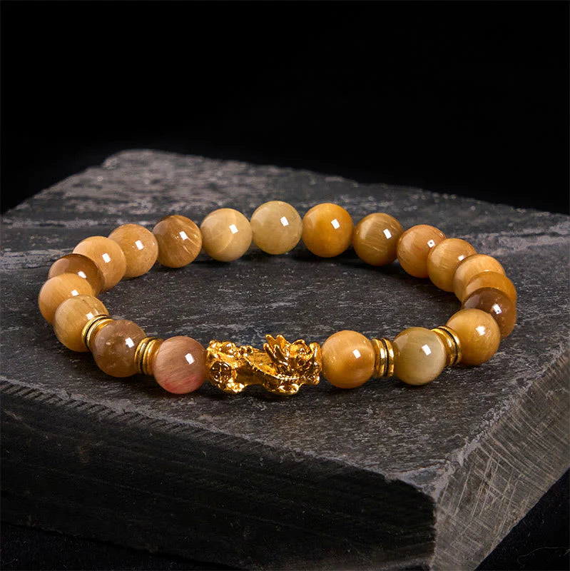 FREE Today: Wealth and Courage Various Color Tiger Eye Beads Pixiu Bracelet