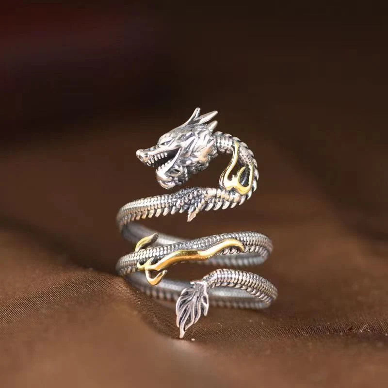 FREE Today: Strength And Wisdom Vintage Dragon Pattern Ring