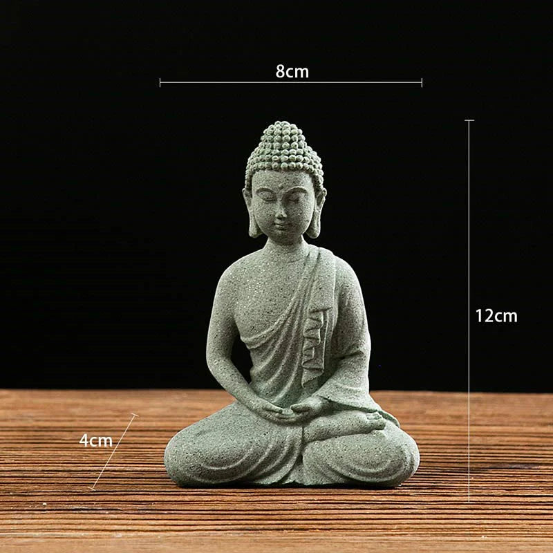 Buddha Stones Tibetan Meditation Contemplation Buddha Serenity Compassion Statue Figurine Decoration