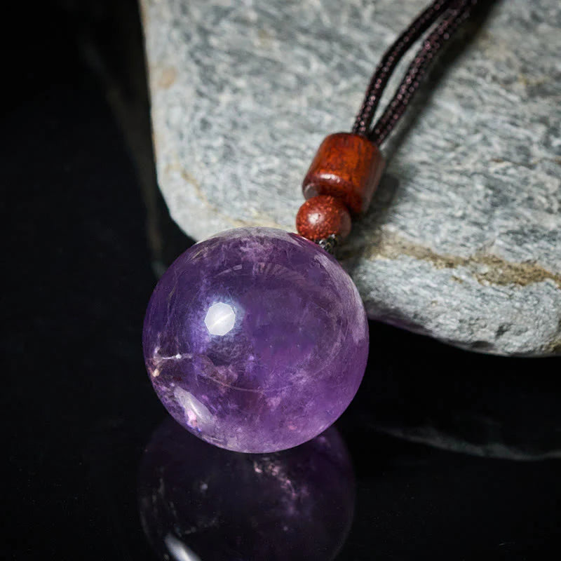 Buddha Stones White Crystal Pink Crystal Tiger Eye Smoky Quartz Protection Necklace Pendant