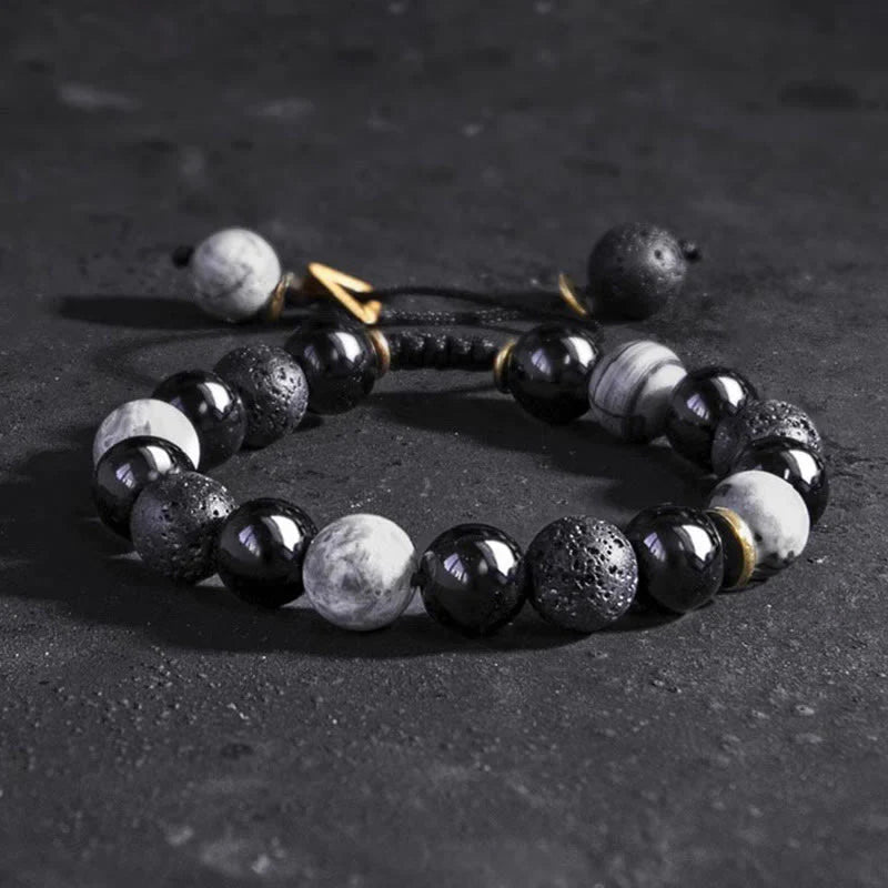 Buddha Stones All the Best for Strength and Grounding Obsidian Bracelet Includes Gift Message Card