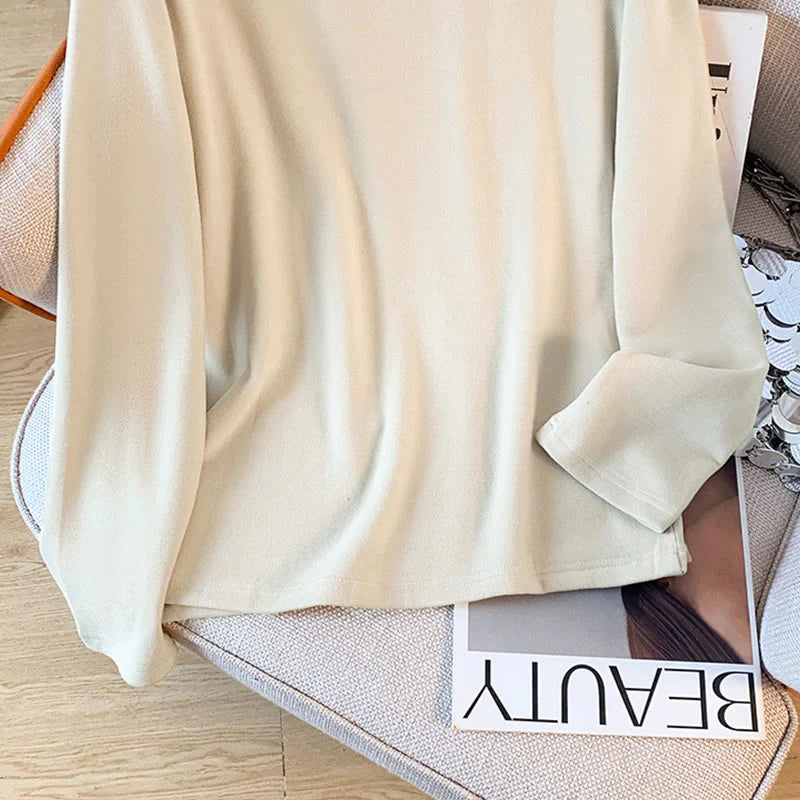 Buddha Stones Spring Solid Color Stand Collar Frog-button Design Women's Cotton Long Sleeve Shirt