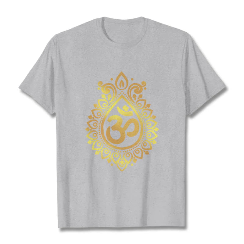 Buddha Stones Water Drop OM Design Tee T-shirt