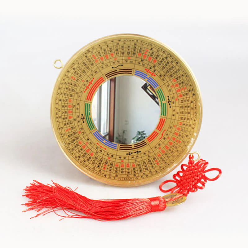 Feng Shui Bagua Map Copper Coin Chinese Knotting Balance Energy Map