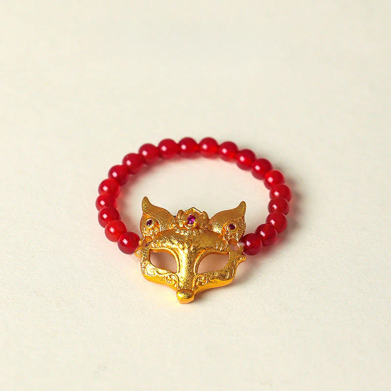 FREE Today: Positive and Success Nine Tailed Fox South Red Agate Bracelet