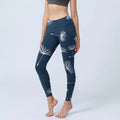 Buddha Stones White Dandelions Print Gym Leggings Women's Yoga Pants