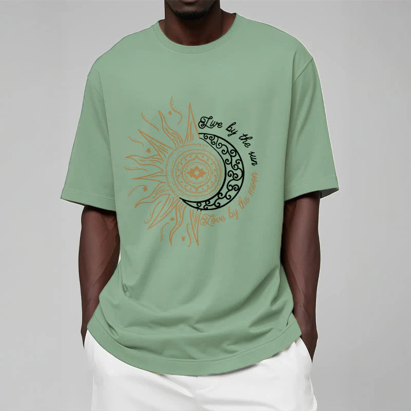 Buddha Stones Live By The Sun Love By The Moon Tee T-shirt