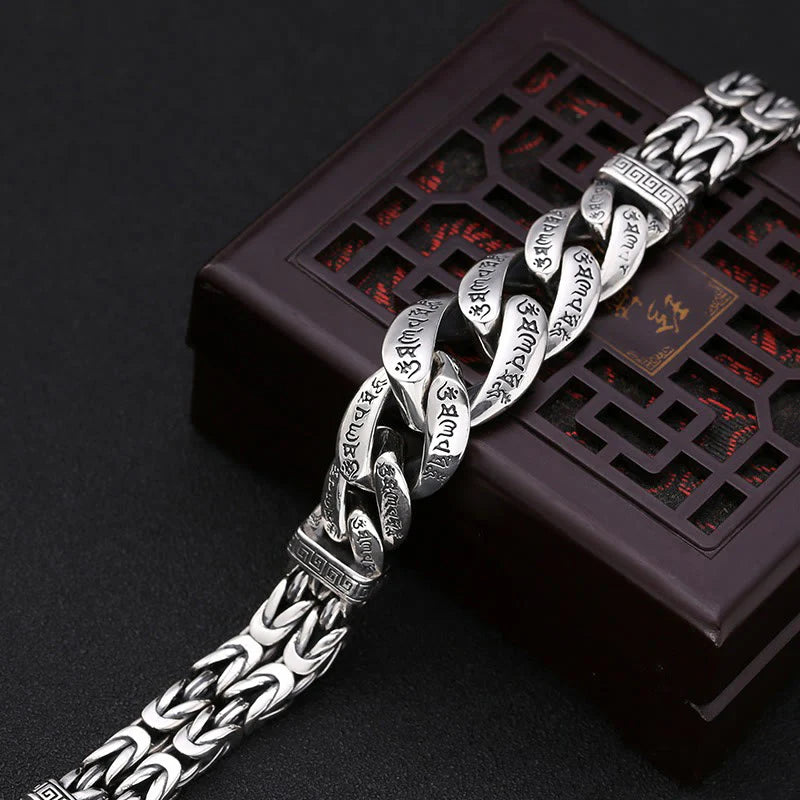 Buddha Stones Om Mani Padme Hum Engraved Peace Purity Bracelet