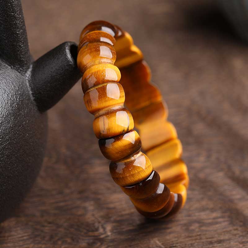 Buddha Stones Natural Tiger Eye Strength Protection Bracelet (Extra 30% Off | USE CODE: FS30)