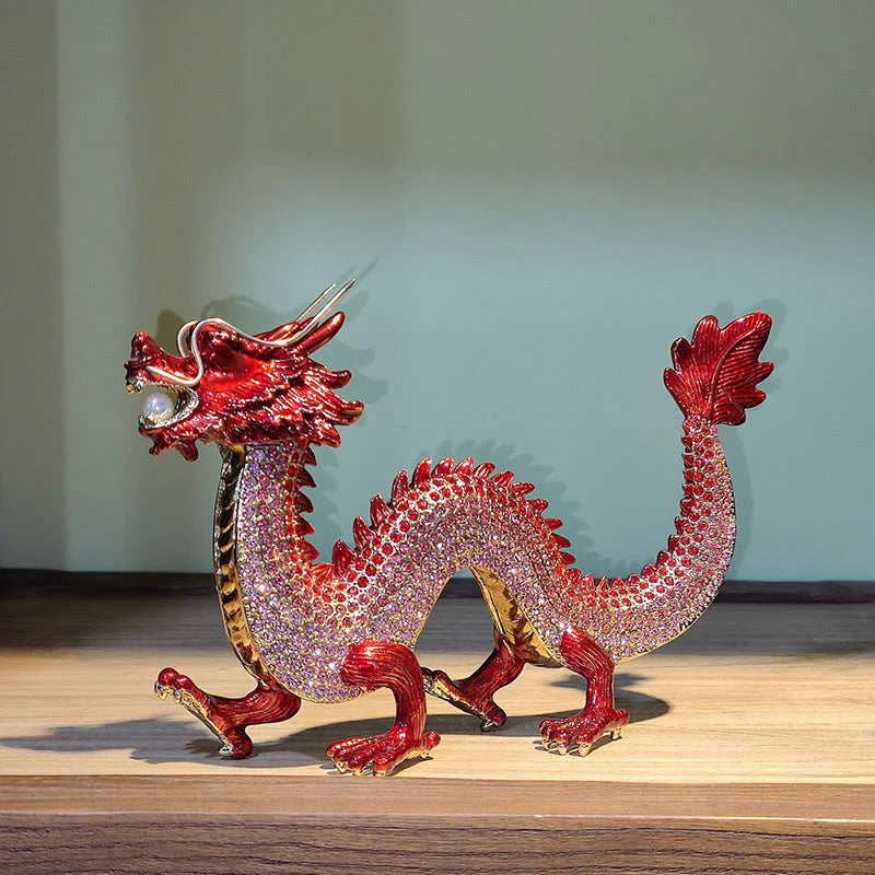 Buddha Stones Handmade Feng Shui Dragon Luck Success Home Decoration